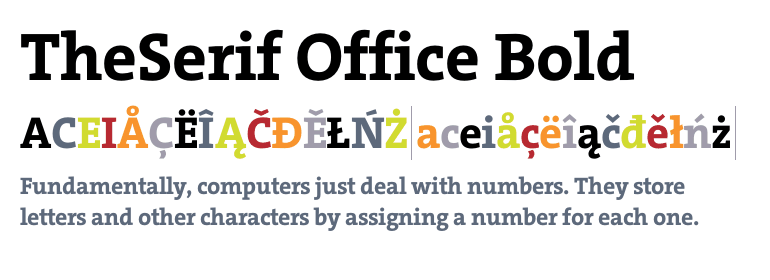 TheSerif Office Bold - Fonts.com